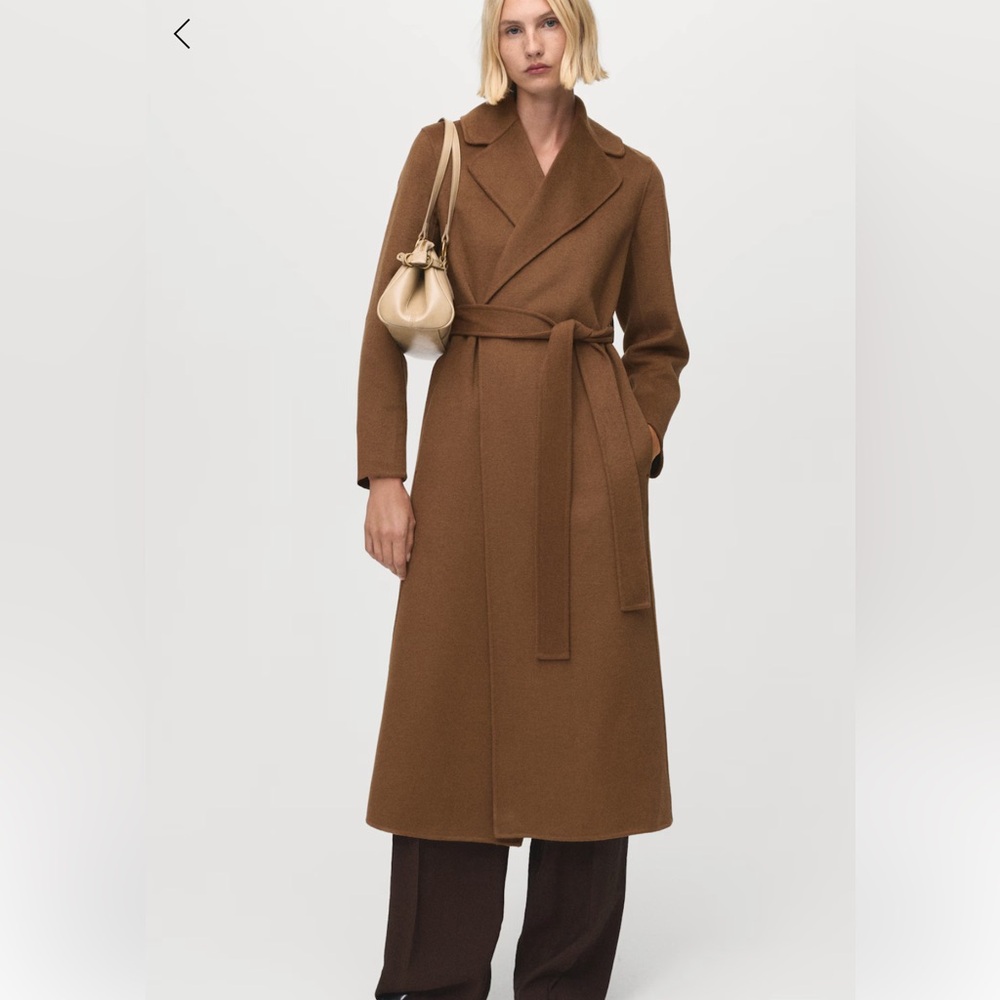 Mango Belted Handmade Coat - Picture 2 of 9